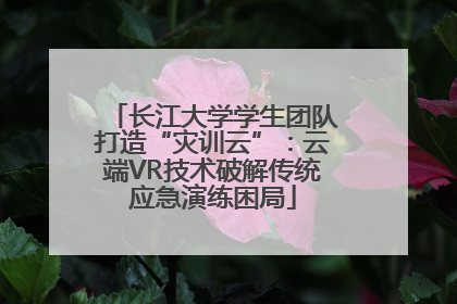 长江大学学生团队打造“灾训云”：云端VR技术破解传统应急演练困局