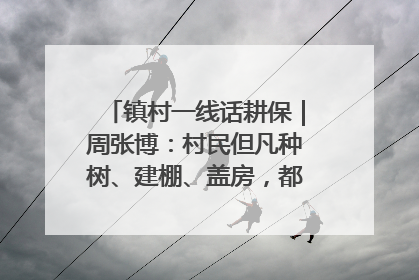 镇村一线话耕保｜周张博：村民但凡种树、建棚、盖房，都要向街道报批