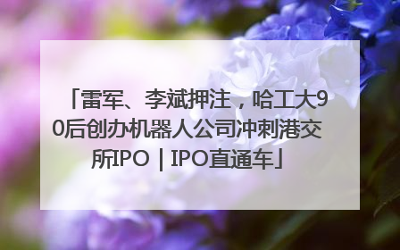 雷军、李斌押注，哈工大90后创办机器人公司冲刺港交所IPO｜IPO直通车