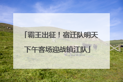 霸王出征！宿迁队明天下午客场迎战镇江队