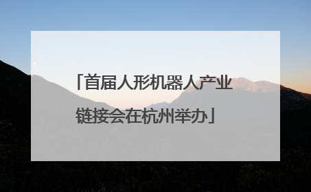 首届人形机器人产业链接会在杭州举办