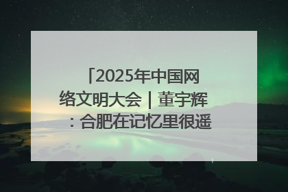 2025年中国网络文明大会｜董宇辉：合肥在记忆里很遥远也很亲切