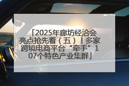 2025年廊坊经洽会亮点抢先看（五）丨多家跨境电商平台“牵手”107个特色产业集群