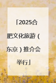 2025合肥文化旅游（东京）推介会举行