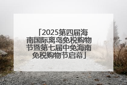 2025第四届海南国际离岛免税购物节暨第七届中免海南免税购物节启幕