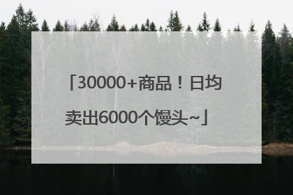 30000+商品！日均卖出6000个馒头~