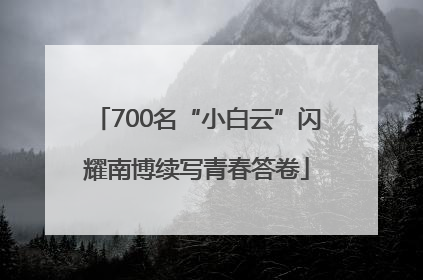 700名“小白云”闪耀南博续写青春答卷