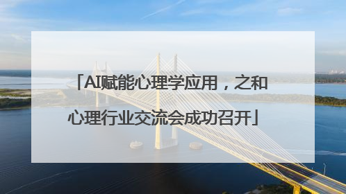 AI赋能心理学应用，之和心理行业交流会成功召开