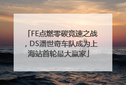 FE点燃零碳竞速之战，DS潘世奇车队成为上海站首轮最大赢家