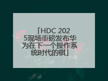 HDC 2025现场重磅发布华为在下一个操作系统时代的棋